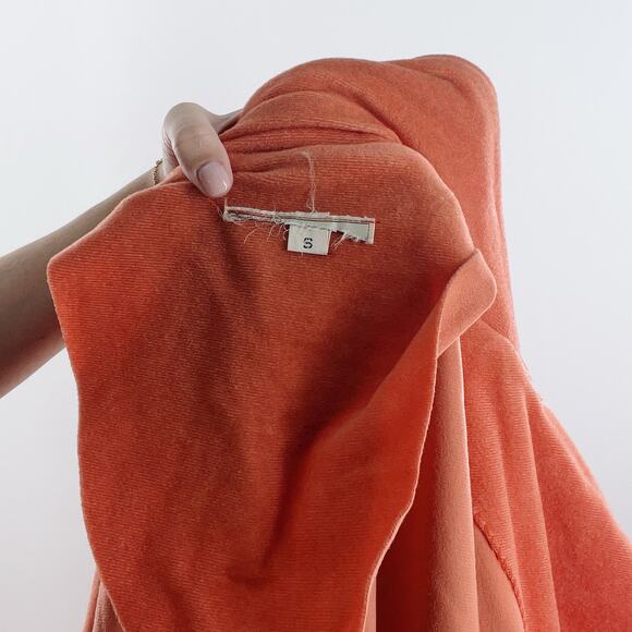 Vintage Christian Dior Apricot Coral Fleece Robe Size Small - Picture 4 of 5